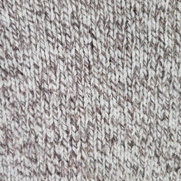Eddie Bauer Vintage Large Beige Heather Wool ? Chunky Knit Sweater - Picture 4 of 8